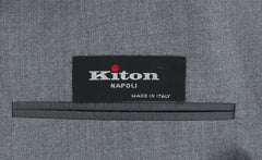 Kiton Gray Silk Solid Jacket - Size M (US) / 50 (EU) - (UG0CP052G5302)
