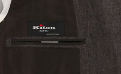 Kiton Brown  Solid Sportcoat - (UG867F1408R9) - Parent