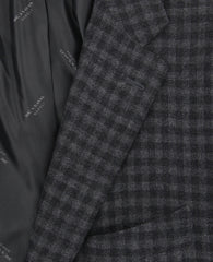 Kiton Gray Cashmere Check Sportcoat - (201803054) - Parent
