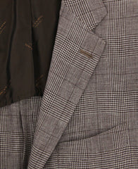 Kiton Brown Cashmere Blend Plaid Sportcoat - (UG896F1710R7) - Parent