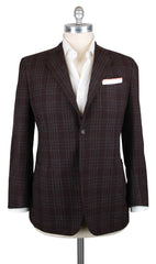 Kiton Brown Cashmere Plaid Sportcoat - (UG901D0616R7) - Parent