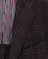 Kiton Brown Cashmere Plaid Sportcoat - (UG901D0616R7) - Parent