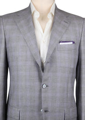 Kiton Light Gray Cashmere Fancy Sportcoat - (KT36B1768R7) - Parent