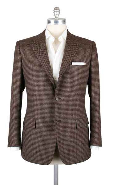 Kiton Brown Cashmere Sportcoat - 47/57 - (UGB3833703)