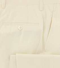 Kiton Off White Solid Pants - Slim - (KT98286826) - Parent