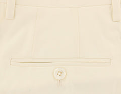 Kiton Off White Solid Pants - Slim - (KT98286826) - Parent