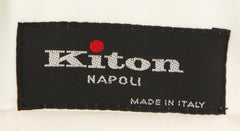 Kiton Off White Solid Pants - Slim - (KT98286826) - Parent