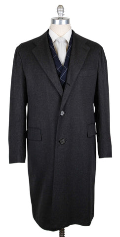 Kiton Charcoal Gray Coat