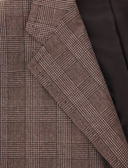 Kiton Brown Cotton Plaid Coat - Size M (US) / 50 (EU) - (USCPRC7G2405)