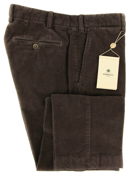 Luigi Borrelli Brown Pants - Extra Slim - 42/58 - (10SLIMCERNP02363)
