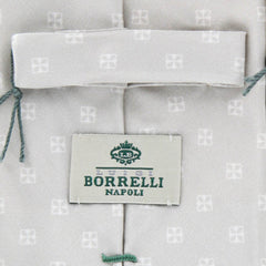 Luigi Borrelli Light Gray Geometric Tie - 3.25" x 58" - (TIEGEOX213)