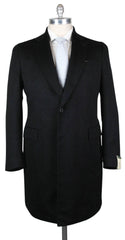 Luigi Borrelli Charcoal Gray Flannel Solid Coat - 46/56 - (3B2631R7)