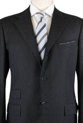 Luigi Borrelli Charcoal Gray Solid Suit - 46/56 - (21101002)