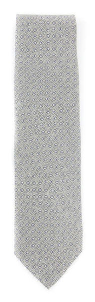 Luigi Borrelli Light Gray Foulard Tie - 3" x 58" - (7PR851125X40)