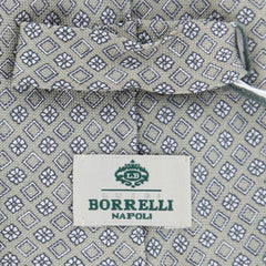 Luigi Borrelli Light Gray Foulard Tie - 3" x 58" - (7PR851125X40)