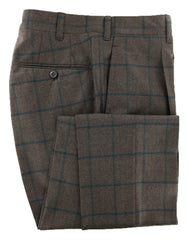 Luigi Borrelli Dark Brown Window Pane Suit - (CA817174) - Parent