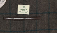 Luigi Borrelli Dark Brown Window Pane Suit - (CA817174) - Parent