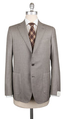 Luigi Borrelli Cream Wool Solid Suit - (LB1016174) - Parent