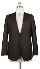 Borrelli Dark Brown Wool Solid Suit - 42/52 - (2018030812)