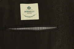 Borrelli Dark Brown Wool Solid Suit - (2018030812) - Parent