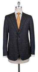 Borrelli Gray Wool Pick and Pick Suit - 38/48 - (201803125)