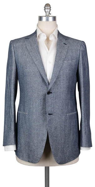Luigi Borrelli Blue Sportcoat - 40/50 - (B4223362R7)