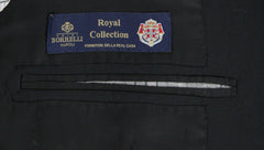 Luigi Borrelli Black Wool Solid Suit - 46/56 - (B9062541101LIPARI7L)