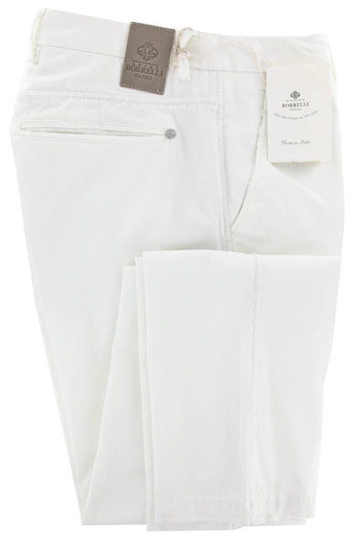 Luigi Borrelli White Pants - Super Slim - 40/56 - (CALABRITTO25810500)