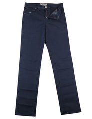 Luigi Borrelli Navy Blue Solid Jeans - Extra Slim - (DX) - Parent