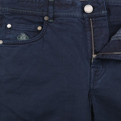 Luigi Borrelli Navy Blue Solid Jeans - Extra Slim - (DX) - Parent