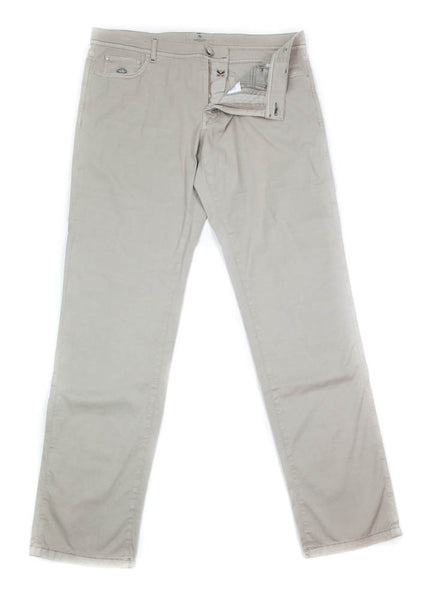 Luigi Borrelli Beige Solid Pants - Extra Slim - 42/58 - (CAM29310523)
