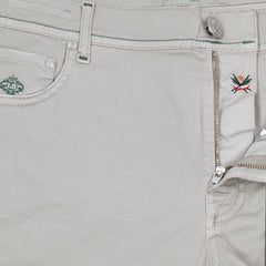 Luigi Borrelli Beige Solid Pants - Extra Slim - 42/58 - (CAM29310523)