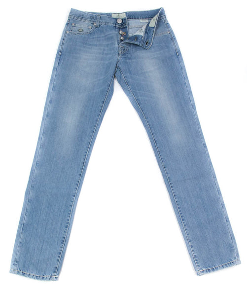 Luigi Borrelli Denim Blue Jeans - Extra Slim - ��40/56 - (CAR03211647)