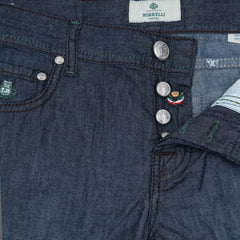 Luigi Borrelli Denim Blue Jeans - Extra Slim - 42/58 - (CAR07611570)