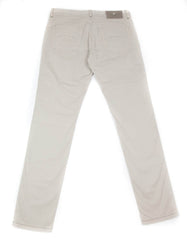 Luigi Borrelli Beige Solid Pants - Super Slim - 42/58 - (CAR2221530)