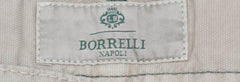 Luigi Borrelli Beige Solid Pants - Super Slim - 40/56 - (CAR2581530)
