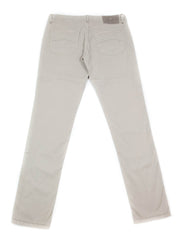 Luigi Borrelli Beige Solid Pants - Super Slim - 32/48 - (CAR2931530)