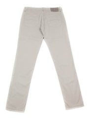 Luigi Borrelli Beige Solid Pants - Super Slim - 38/54 - (CAR2931530)