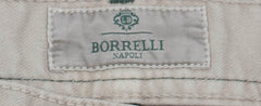 Luigi Borrelli Beige Solid Pants - Super Slim - 42/58 - (CAR4051530)