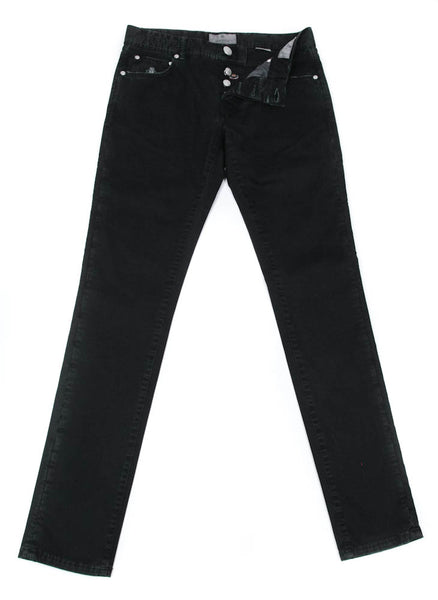 Luigi Borrelli Black Solid Pants - Super Slim - 33/49 - (CARJ0130090)