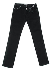 Luigi Borrelli Black Solid Pants - Super Slim - 33/49 - (CARJ0130090)