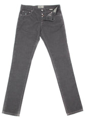 Luigi Borrelli Gray Solid Pants - Super Slim - 31/47 - (CARSS00711003)