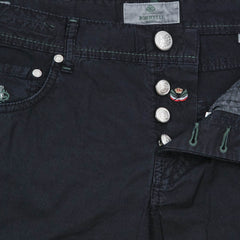 Luigi Borrelli Midnight Navy Blue Solid Pants - 30/46 - (CARSS00711091)