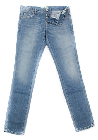 Luigi Borrelli Denim Blue Jeans - Super Slim - 32 US / 48 EU