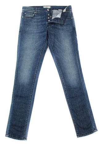 Luigi Borrelli Denim Blue Jeans - Super Slim - 42 US / 58 EU
