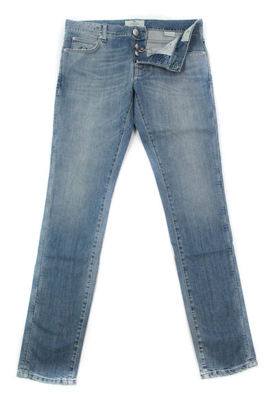 Luigi Borrelli Denim Blue Jeans - Super Slim - 32/48 - (CARSS14811652)