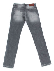 Luigi Borrelli Gray Solid Jeans - Super Slim - 32/48 - (CARSS14911645)