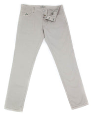 Luigi Borrelli Beige Solid Pants - Super Slim - 40/56 - (CARSS25810550)