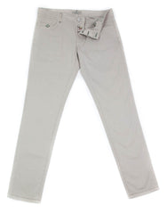 Luigi Borrelli Beige Solid Pants - Super Slim - 42/58 - (CARSS24810523)