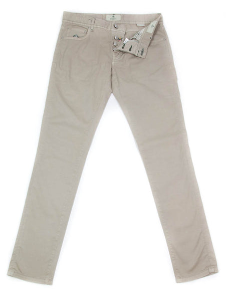 Luigi Borrelli Beige Solid Pants - Super Slim - 33/49 - (CARSS29310523)